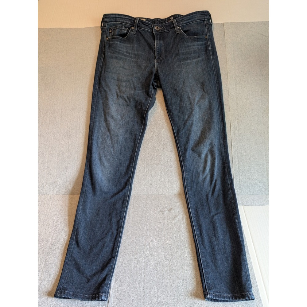 AG Adriano Goldschmied The Legging Ankle Super Skinny Jeans Dark Wash Womens 29R - Picture 1 of 5